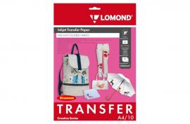 Термотрансферная бумага LOMOND Transfer Paper for bright cloth ECONOM A4, 140г/м2 10 листов