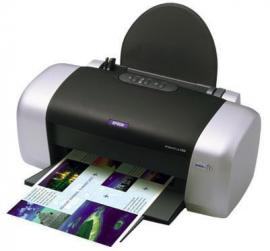 Цветной принтер Epson Stylus C63 с перезаправляемыми картриджами