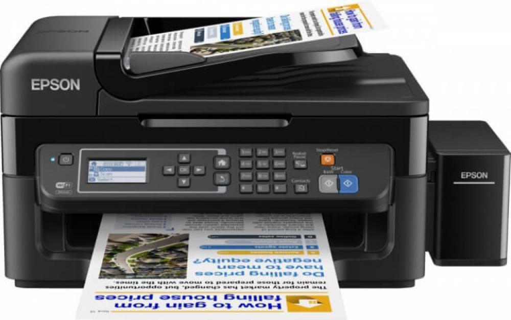 Изображение МФУ Epson L566 с оригинальной СНПЧ и чернилами INKSYSTEM 70 мл - изображение 1