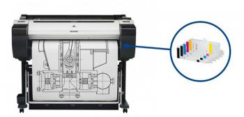 Плоттер Canon imagePROGRAF IPF780 с ПЗК со стендом