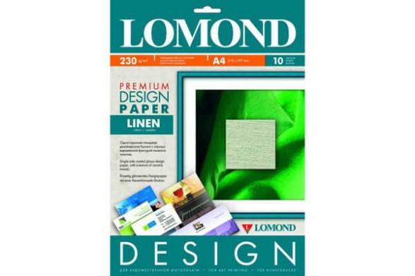Изображение Матовая дизайнерская фотобумага LOMOND "Лён" A3, 230г/м2, 20 листов