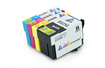 Комплект сумісних картриджів T252XL (C/M/Y/Bk) для Epson Workforce WF-3640 Комплект сумісних картриджів T252XL (C/M/Y/Bk) для Epson Workforce WF-3640