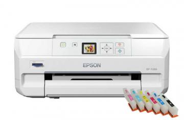 Изображение МФУ Epson Colorio EP-708A с ПЗК и чернилами