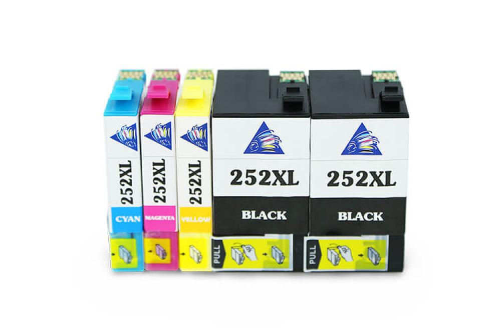 Изображение Комплект совместимых картриджей T252XL (C/M/YBk/Bk) для Epson Workforce WF-3630 - изображение 1