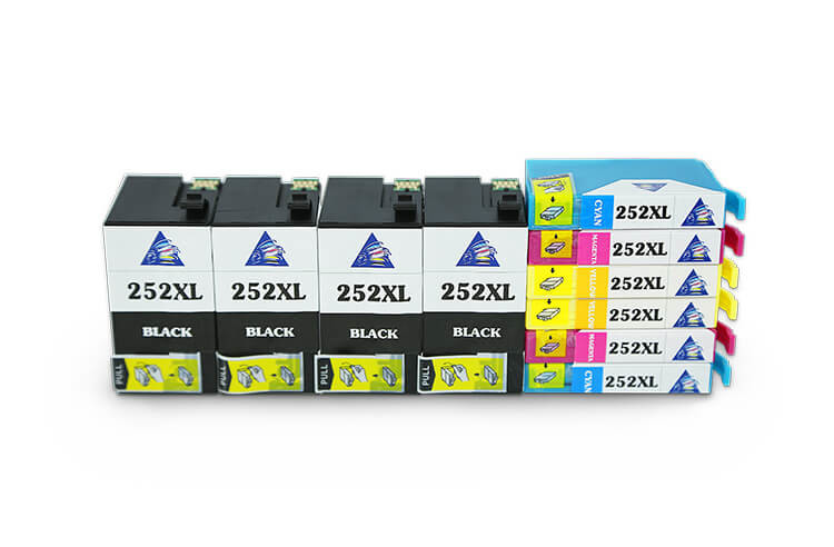 Изображение Комплект совместимых картриджей T252XL (2xC/M/Y+4xBk) для Epson Workforce WF-3620