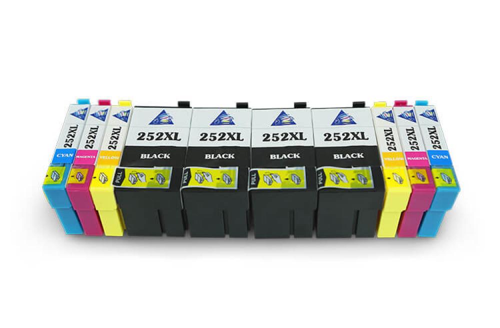 Изображение Комплект совместимых картриджей T252XL (2xC/M/Y+4xBk) для Epson Workforce WF-7610 - зображення 1