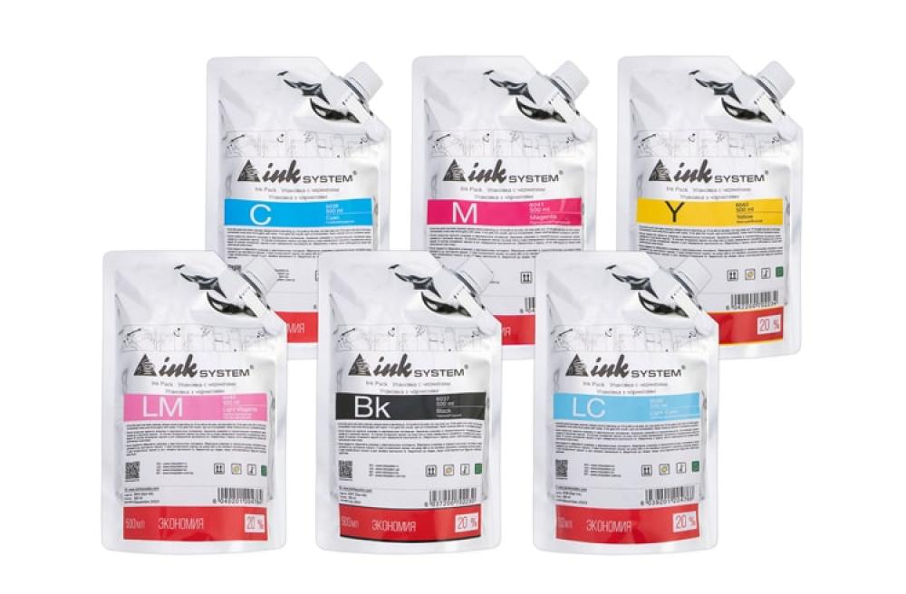 изображение Світлостійке чорнило INKSYSTEM для фотодруку на Epson Stylus Photo 1500w, дой-пак 500мл (6 кольорів) - зображення 1
