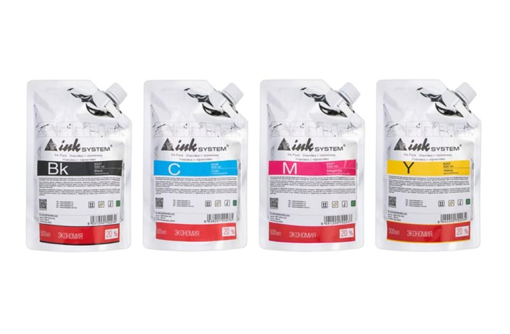 изображение Світлостійке чорнило INKSYSTEM для фотодруку на Epson WorkForce Pro WF-4630, дой-пак 500мл (4 кольори) - зображення 1