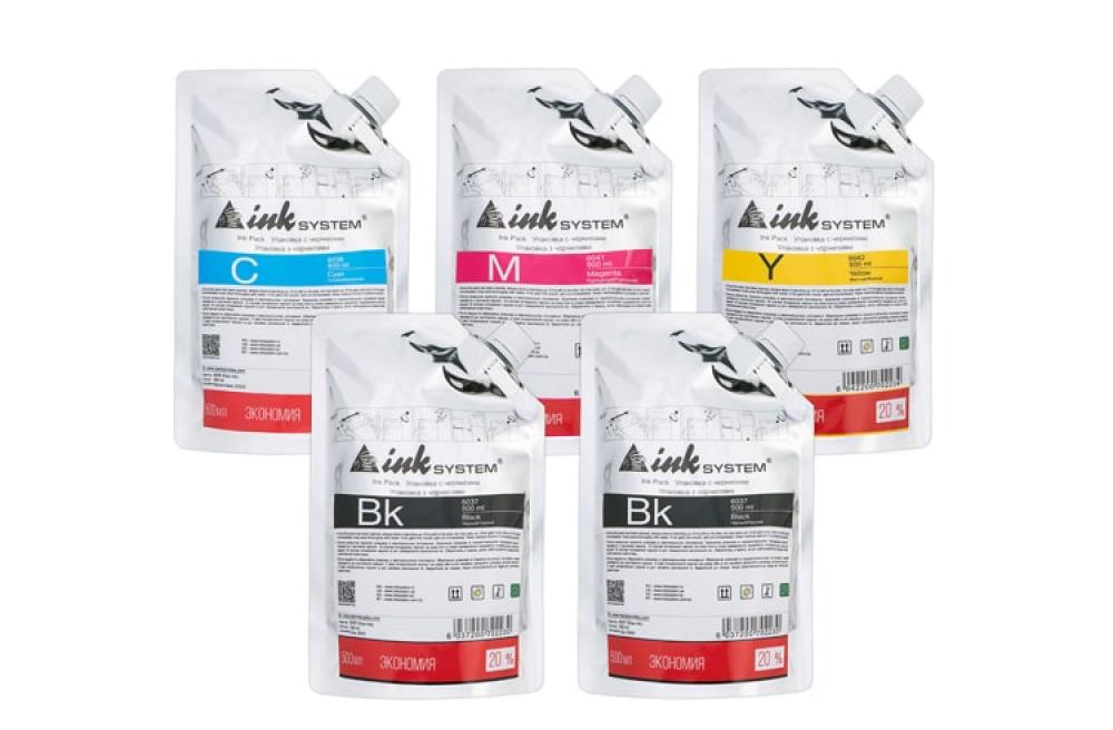 изображение Світлостійке чорнило INKSYSTEM для фотодруку на Epson Expression Premium XP-530, дой-пак 500мл (5 кольорів) - зображення 1