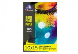 Матовая фотобумага INKSYSTEM 230g, 10x15, 100 л. для печати на Epson WF-7610DWF