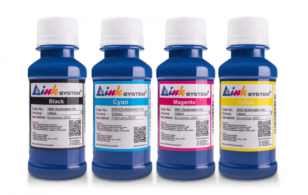 изображение Комплект сублімаційних чорнил 100 мл (4 кольори) - зображення 1