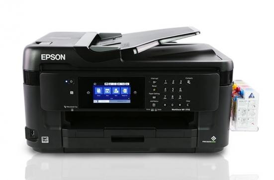  струйный принтер-сканер-копир Epson WorkForce WF-7710DWF с СНПЧ и чернилами