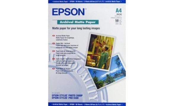 Изображение Матовая фотобумага Epson Archival Matte A4, 189g, 50 листов