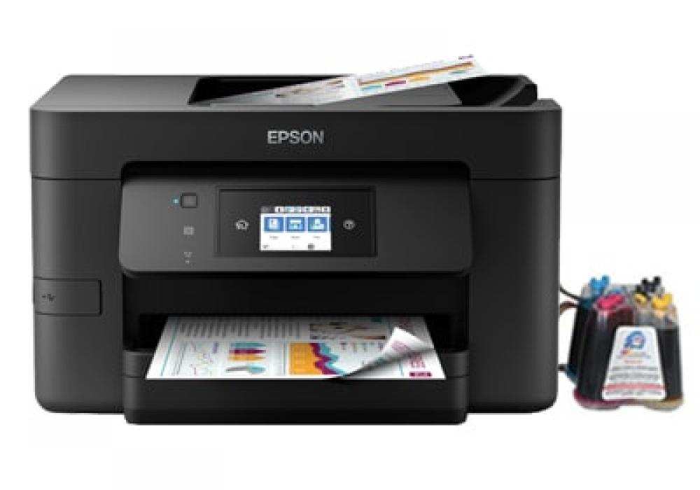 Изображение МФУ Epson WorkForce Pro WF-4725DWF с СНПЧ и чернилами - изображение 1