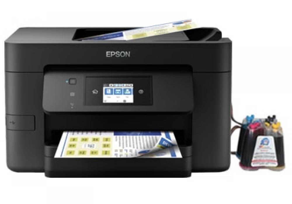 Изображение МФУ Epson WorkForce Pro WF-3725DWF с СНПЧ и чернилами - изображение 1