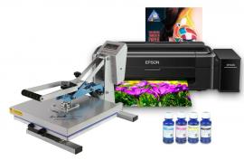 Планшетний термопрес INKSYSTEM P-3838 38*38 см і принтер Epson L132 з набором для сублімаційного друку