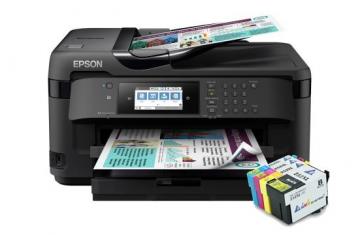 Изображение МФУ Epson WorkForce WF-7710DWF с картриджами INKSYSTEM