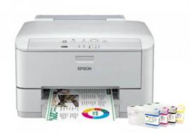 Цветной принтер Epson WorkForce Pro WP-4015DN с перезаправляемыми картриджами