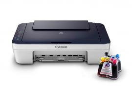 МФУ Canon PIXMA E404  с СНПЧ и чернилами