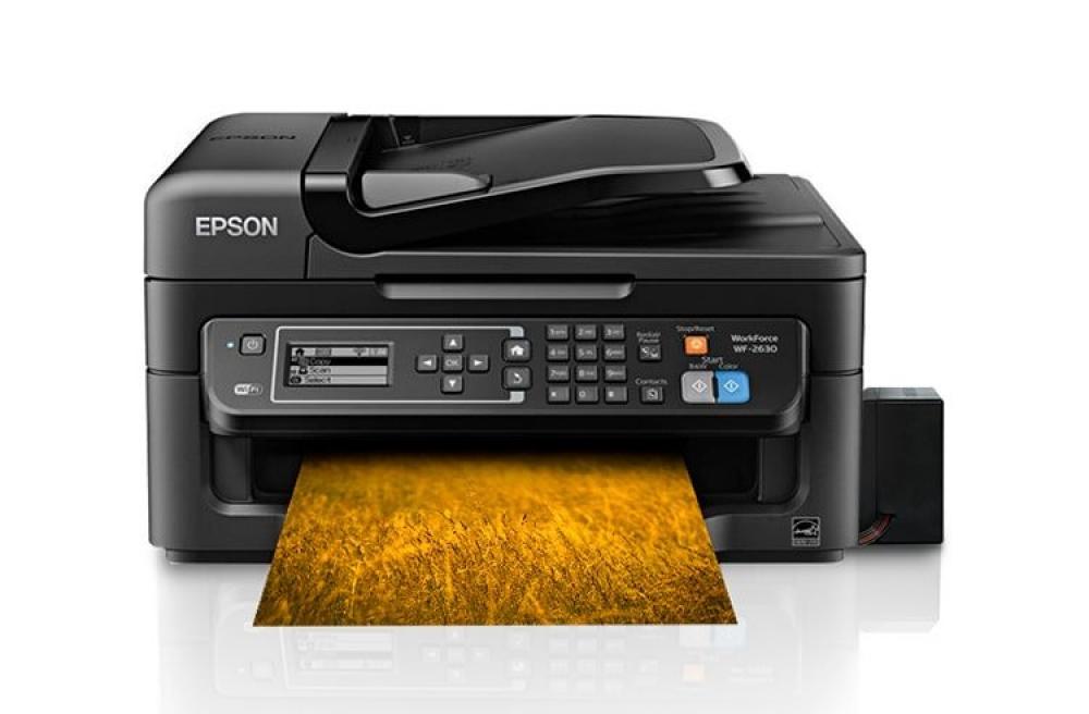 Изображение МФУ Epson Workforce WF-2630 с БСНПЧ и чернилами INKSYSTEM - изображение 1