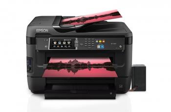 МФУ Epson Workforce WF-7620 с БСНПЧ и чернилами INKSYSTEM