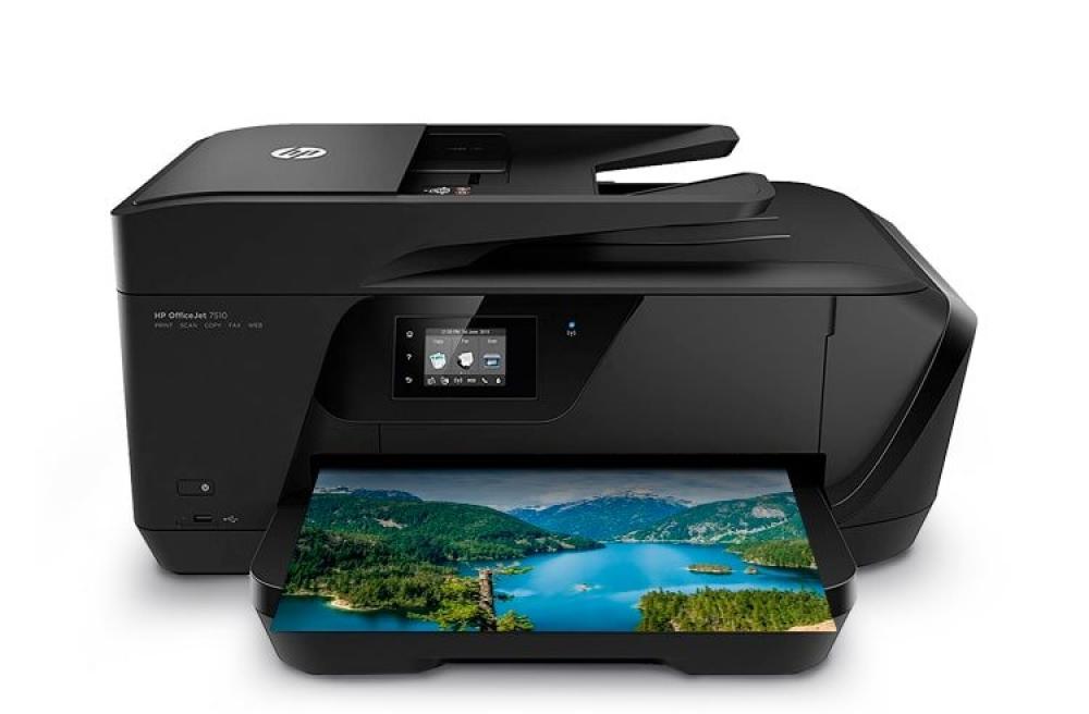 Изображение МФУ HP OfficeJet 7510 с ПЗК и чернилами - зображення 1