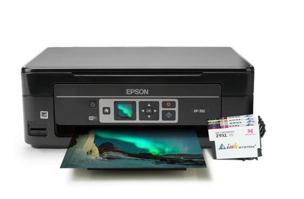 Изображение МФУ Epson Expression Home XP-352 с картриджами INKSYSTEM - изображение 1