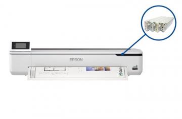 Изображение Плоттер Epson SureColor SC-T5100N (без стенда) с ПЗК и чернилами
