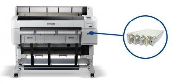 Изображение Плоттер Epson SureColor SC-T5200D с ПЗК и чернилами