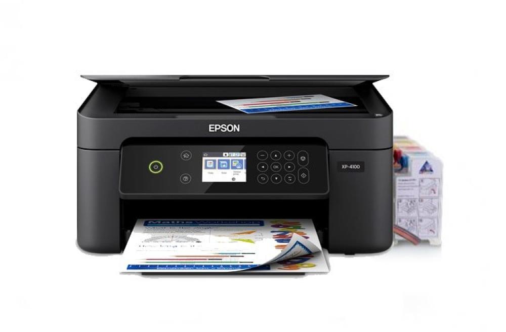 Изображение МФУ Epson Expression Home XP-4100 с СНПЧ и чернилами - зображення 1