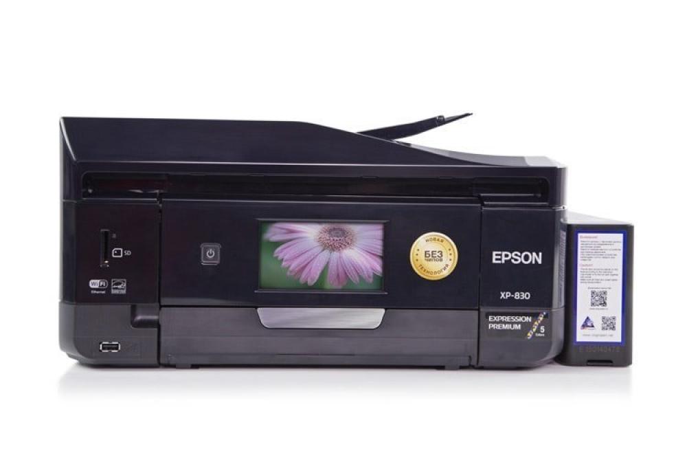 Изображение МФУ Epson Expression Premium XP-830 Refurbished с СНПЧ и светостойкими чернилами INKSYSTEM (Уценка) - зображення 1