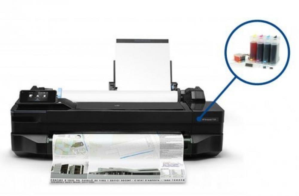 Изображение Плоттер HP Designjet T520 36" (без стенда) с СНПЧ и чернилами (Уценка) - изображение 1