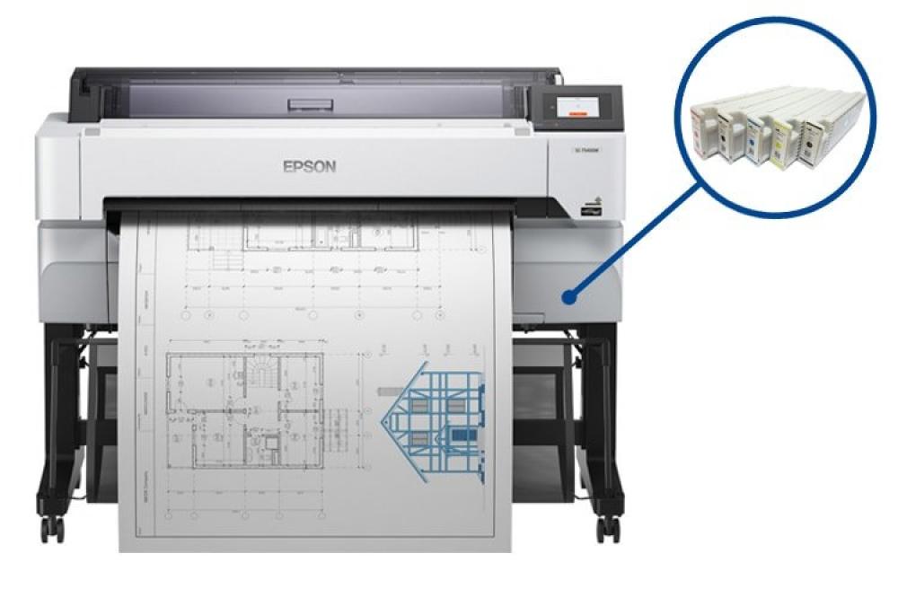 Изображение Плоттер Epson SureColor SC-T5400M с ПЗК и чернилами - зображення 1