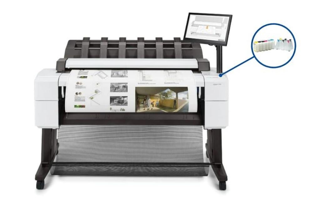 Изображение Плоттер HP DesignJet T2600 с СНПЧ и чернилами - изображение 1