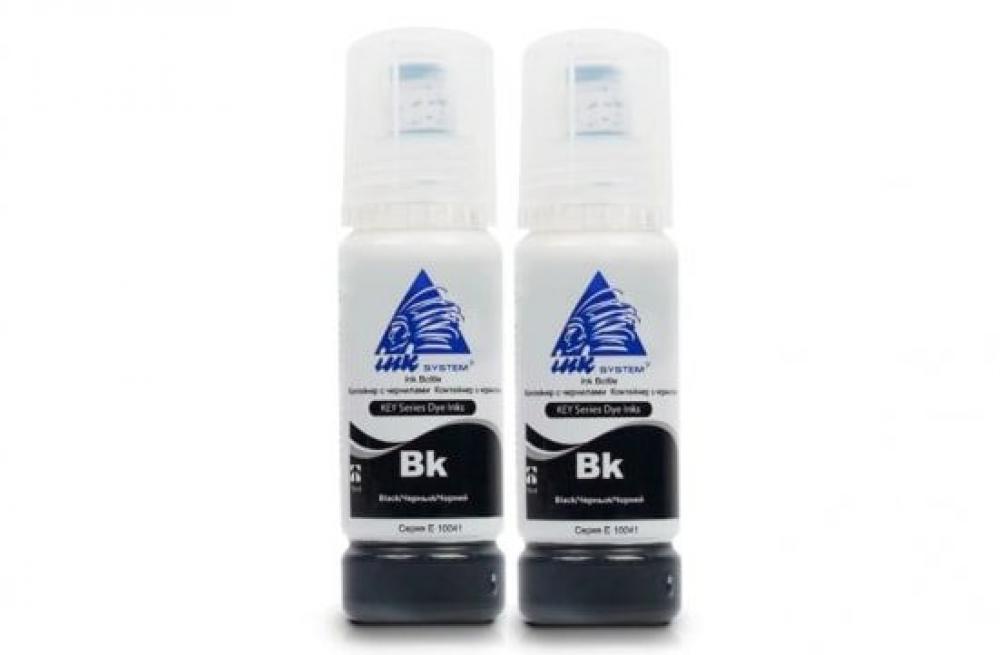 Изображение Светостойкие чернила INKSYSTEM Black 70 мл (Бесконтактные) - 2шт