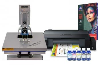 Планшетный термопресс INKSYSTEM P-3838+ 38*38 см и принтер Epson L1300 с набором для сублимационной печати Планшетный термопресс INKSYSTEM P-3838+ 38*38 см и принтер Epson L1300 с набором для сублимационной печати