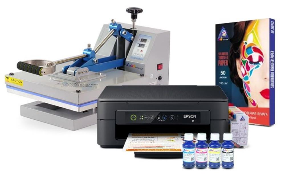 Изображение Планшетный термопресс INKSYSTEM P-3838 38*38 см и МФУ Epson XP-2100 с набором для сублимационной печати - изображение 1