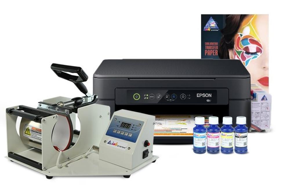 Изображение Чашечный термопресс INKSYSTEM M-01 и МФУ Epson XP-2100 с набором для сублимационной печати - изображение 1