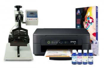 Кепковий термопрес INKSYSTEM B-01 і БФП Epson XP-2100 з набором для сублімаційного друку