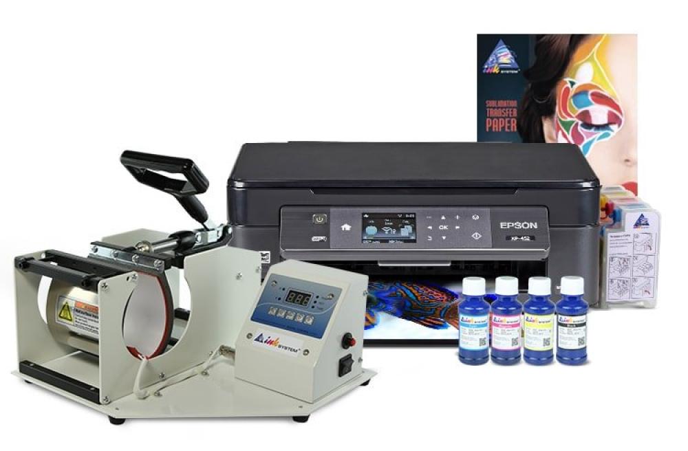 Изображение Чашечный термопресс INKSYSTEM M-01 и МФУ Epson XP-452 с набором для сублимационной печати - изображение 1