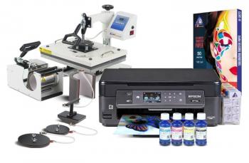 Багатофункціональний термопрес INKSYSTEM C-06-2938 6 в 1 і БФП Epson XP-452 з набором для сублімаційного друку Багатофункціональний термопрес INKSYSTEM C-06-2938 6 в 1 і БФП Epson XP-452 з набором для сублімаційного друку