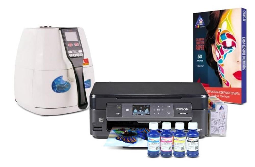 Изображение Вакуумный термопресс HeatPress V-02 3D Mini и МФУ Epson XP-452 с набором для сублимационной печати - зображення 1