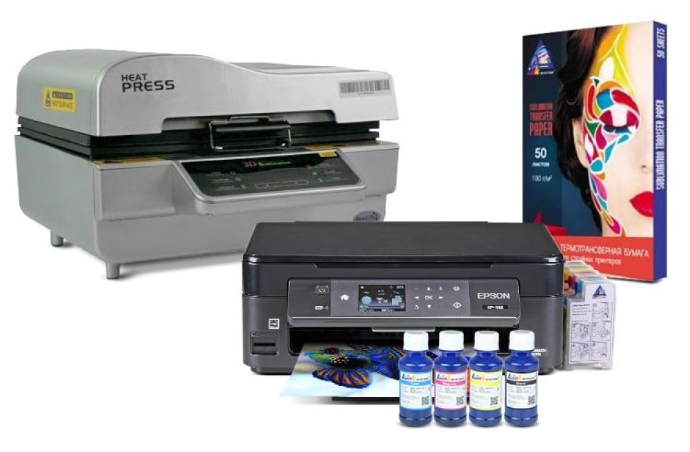 Изображение Вакуумный термопресс HeatPress V-01 3D и МФУ Epson XP-452 с набором для сублимационной печати - изображение 1