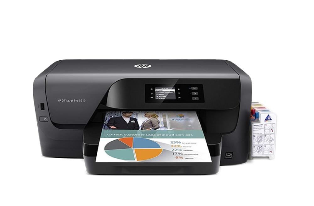 Изображение Принтер HP OfficeJet Pro 8210 с СНПЧ и чернилами - изображение 1