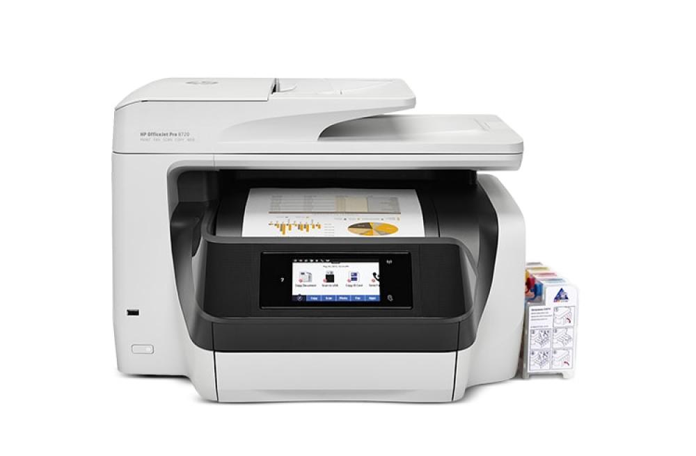 изображение МФУ HP OfficeJet Pro 8720 с СНПЧ и чернилами - изображение 1