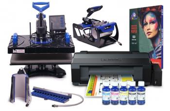 Многофункциональный термопресс INKSYSTEM SP Combo 4 29*38 см 4 в 1 и принтер Epson L1300 с набором для сублимационной печати Многофункциональный термопресс INKSYSTEM SP Combo 4 29*38 см 4 в 1 и принтер Epson L1300 с набором для сублимационной печати
