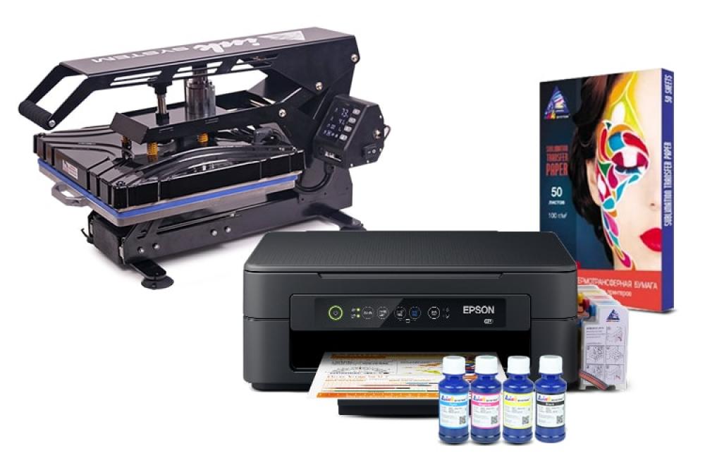 Изображение Планшетный термопресс INKSYSTEM SP AO3838 38*38 см и МФУ Epson XP-2100 с набором для сублимационной печати - изображение 1