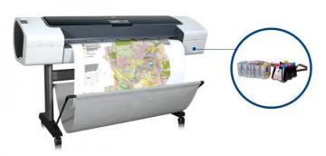 Изображение Плоттер HP DesignJet T1100 44" с чернильной системой