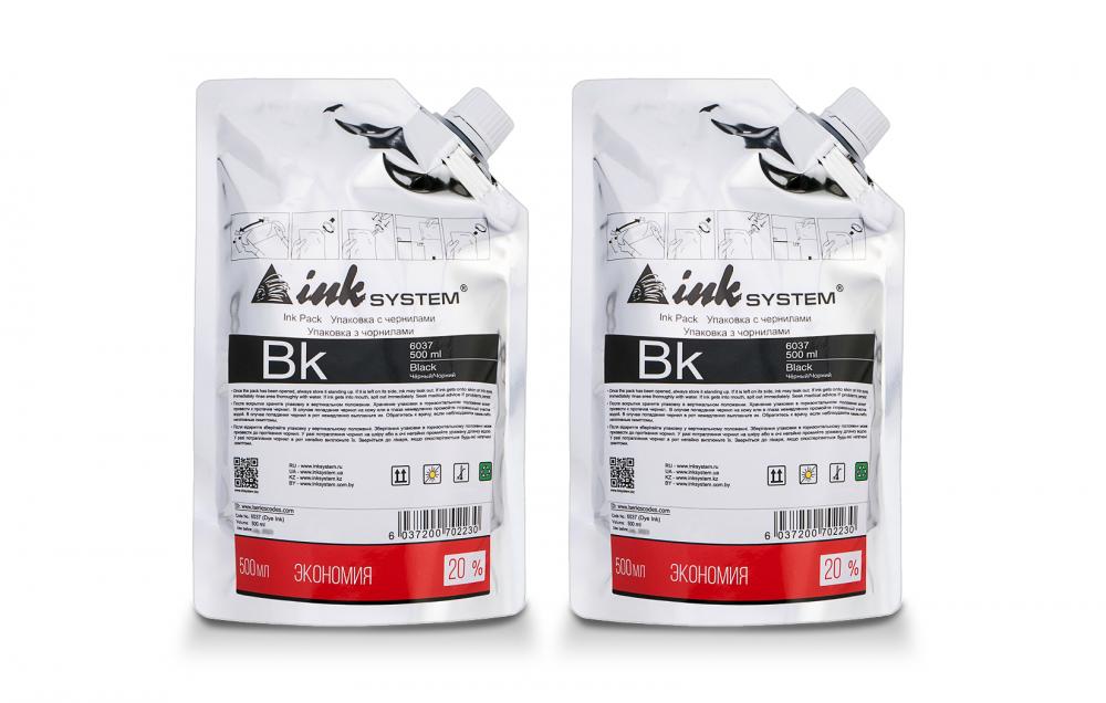 изображение Сублимационные чернила INKSYSTEM Black 500 мл. - 2шт - изображение 1