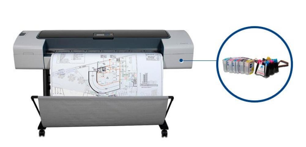 Изображение Плоттер HP DesignJet T1100ps с чернильной системой - изображение 1